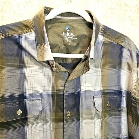 KUHL STYK Shirt  UPF 30+ Short Sleeve Shirt In Rolling Hills NWOT - Picture 4 of 10